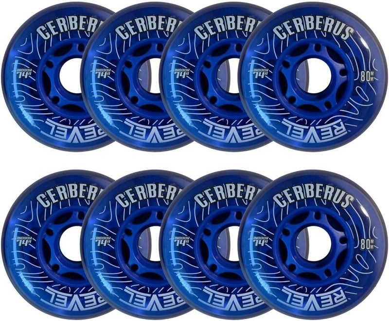 Alkali Hilo 4-76MM/4-80MM Indoor Inline Roller Hockey Wheels 8 Pack - 74A X-Soft 76A Soft - Image 1